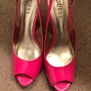 Guess HOT Pink stilettos